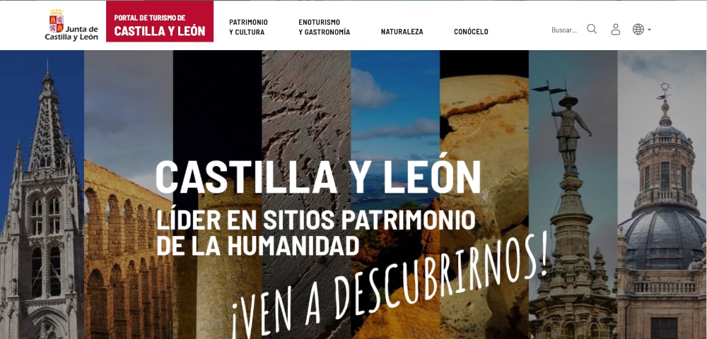 Imagen de portada de la página de Información Turística de Castilla y León