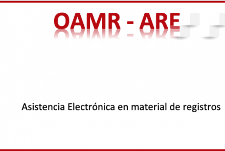 OAMR - ARE. Asistencia electrónica en materia de registros