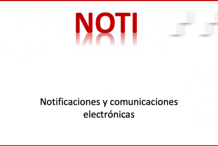 NOTI. Aplicación de notificaciones y comunicaciones electrónicas