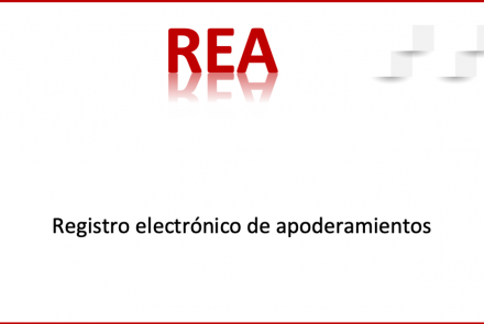 REA. Registro Electrónico de Apoderamientos